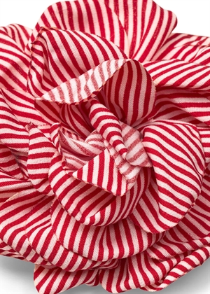 MN rose brooch Stripe Red/White Mads Nørgaard 